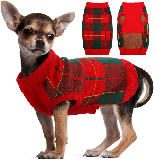 Turtleneck Knitwear Christmas Dog Sweater | Petcetera